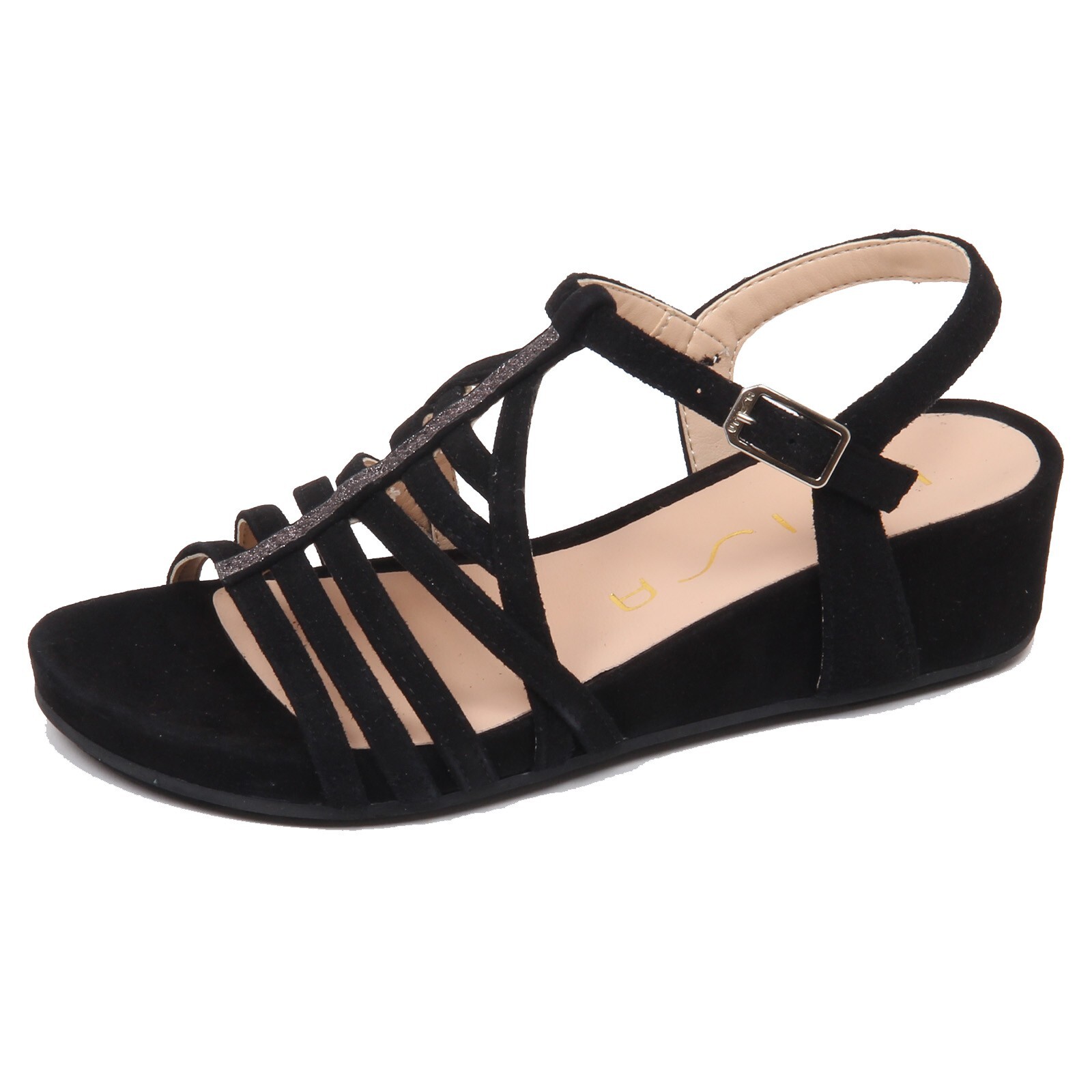 F0978 сандалии donna черные женские замшевые туфли UNISA BETIS scarpe 17090₽