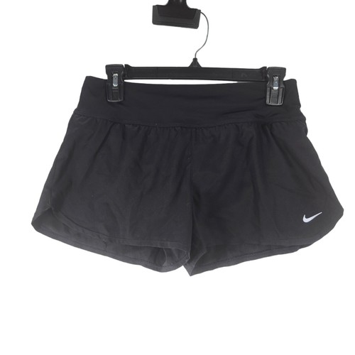 Nike Dri-Fit Athletic Running Shorts Women's S Black Lined Drawstring