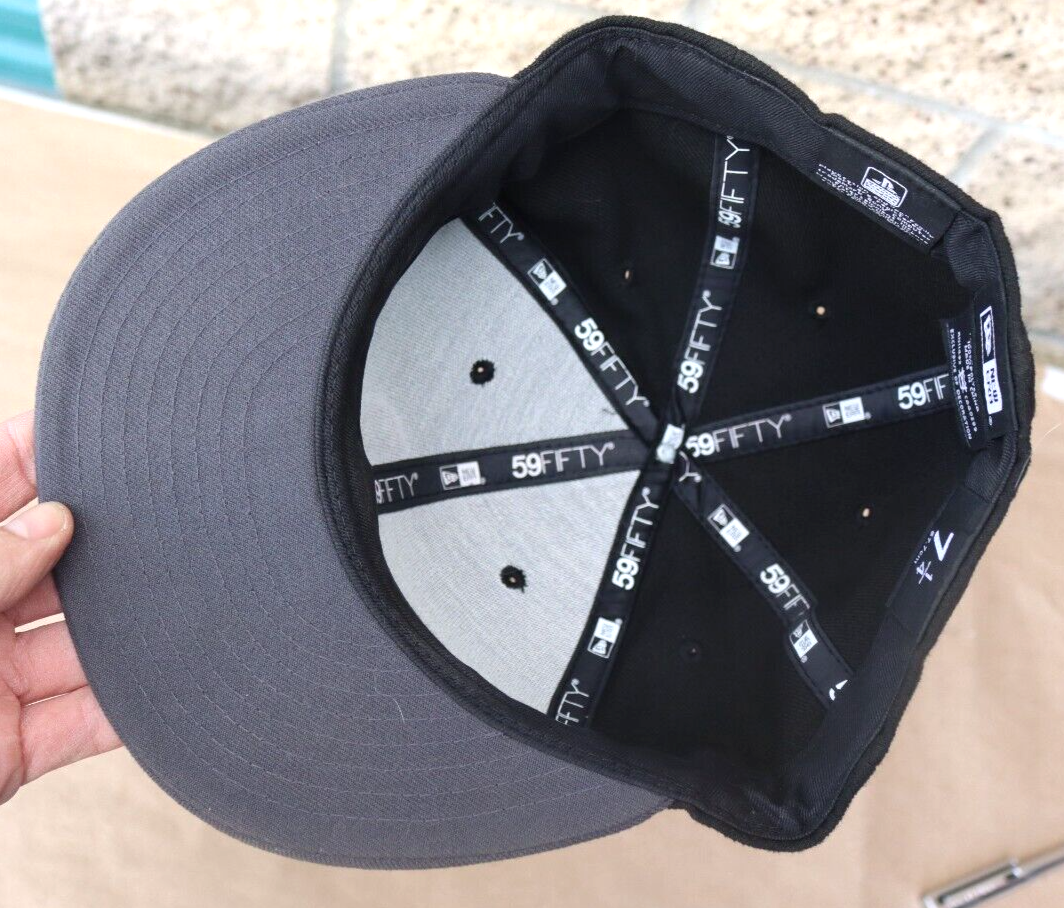 SONY PLAYSTATION NEW ERA 59FIFTY FITTED HAT BLACK GRAY SIZE 7 1/4