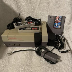 Complete Nintendo Original  Console - Mario Duck Hunt Cartridge- No NES Gun
