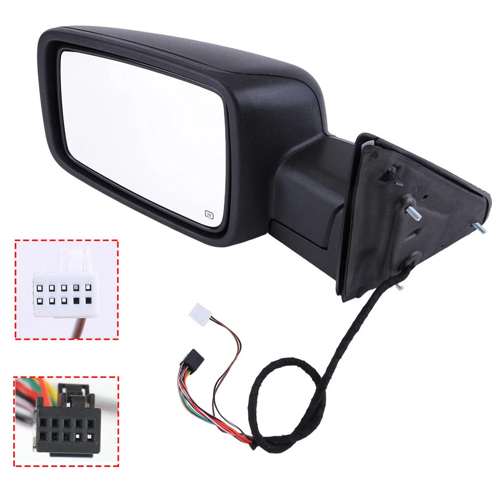 Left/Driver For 2013-2019 Dodge Ram 1500 Power Fold +Heated+ Temp Sensor Mirror - Image 2 of 4