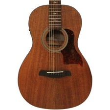 Sawtooth Mahogany Series Parlor Acoustic Electric Guitar With Mahogany Back And 