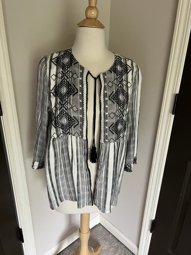 lucky brand Embroidered cardigan s | eBay