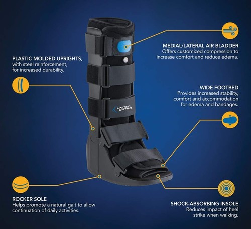 United Ortho - USA14107 - Air Cam Walker Fracture Boot - Large - Black - Picture 11 of 14