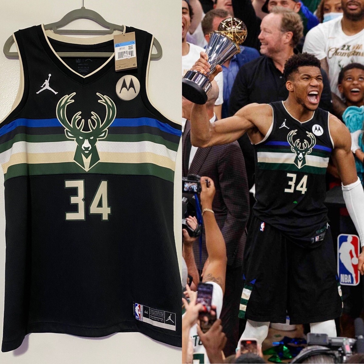 Giannis Antetokounmpo Milwaukee Bucks Statement Jersey 2021 Finals