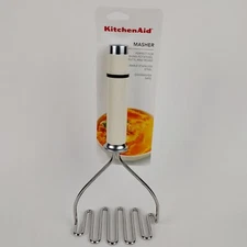 KitchenAid Potato Masher Almond Cream KE008OHACA