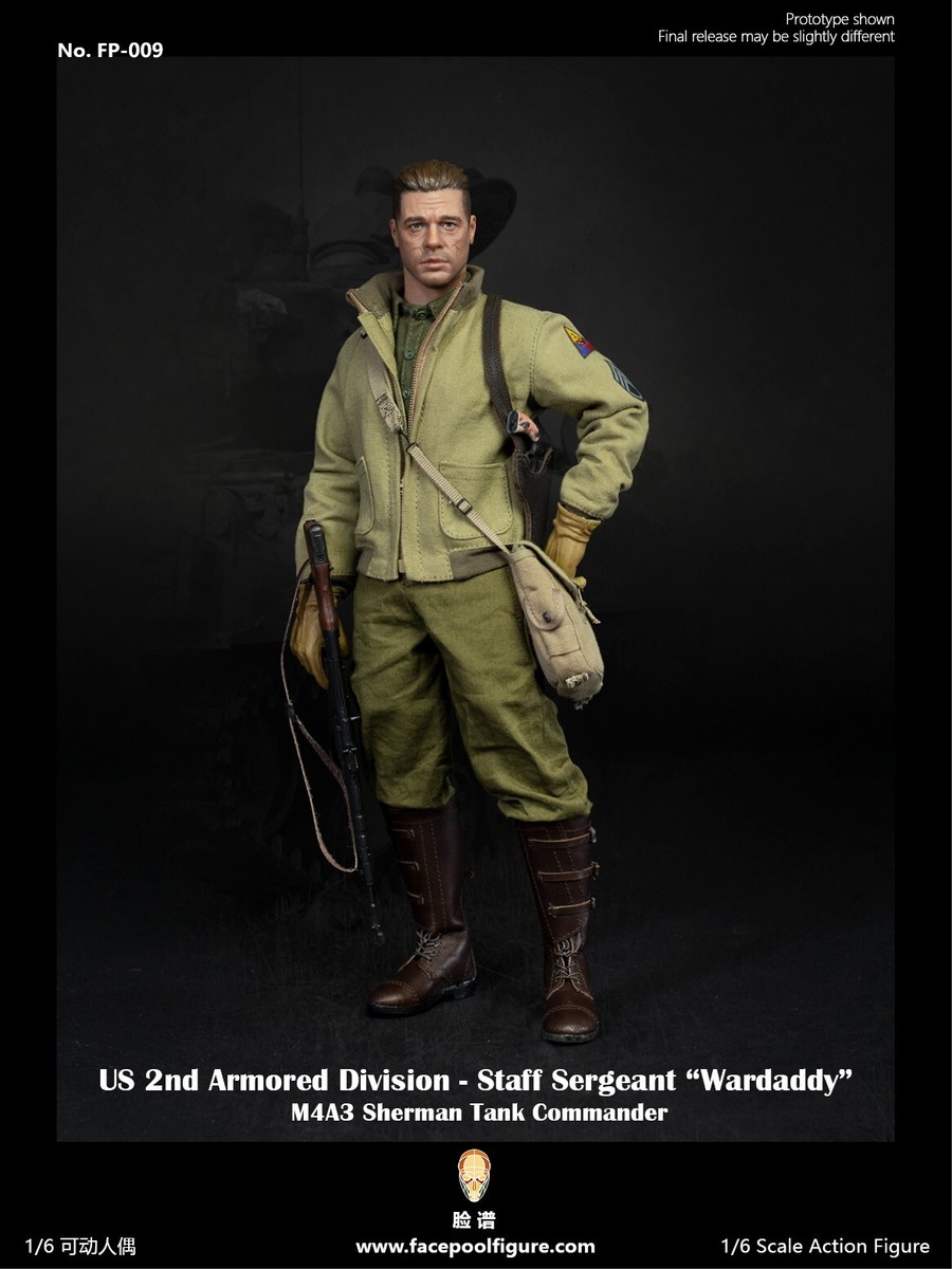 1:6 Facepool WWII 2nd Armored Div Tank Commander SSG