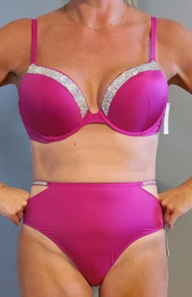 NEW Victoria's Secret Swim Shine Push-Up Bikini Set Lot 36B and Small NWT - Изображение 2 из 4