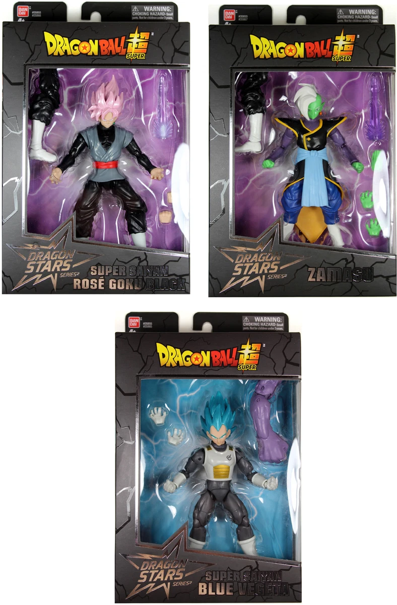 Dragon Stars Series 3 & 4 Action Figure Set ~ SSGSS Goku, Rose Goku, BAF  Zamasu+