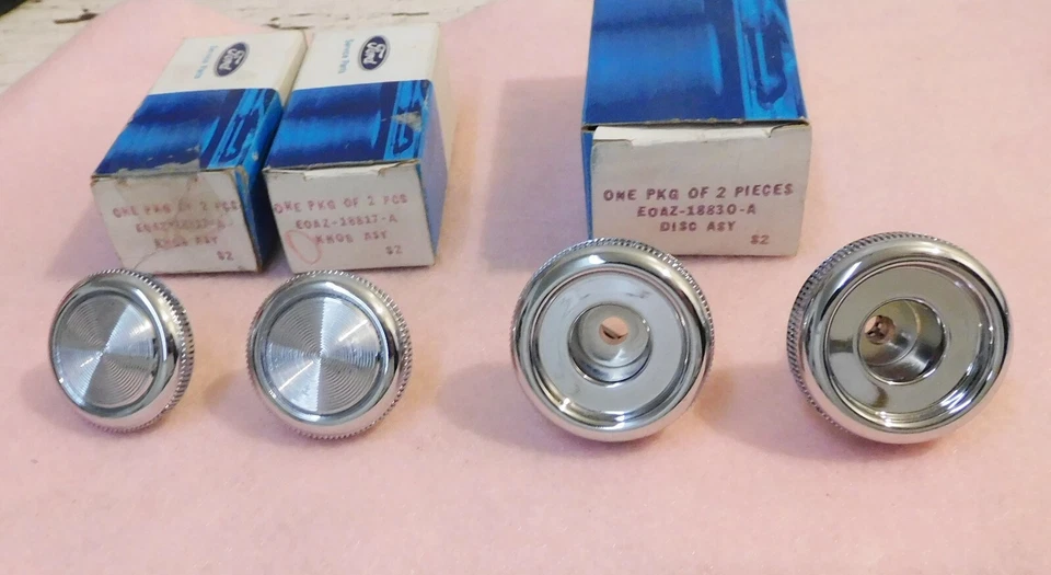 1980-84 Ford LTD Granada Mercury Marquis Monarch NOS RADIO STEREO CONTROL KNOBS - Image 2 of 4