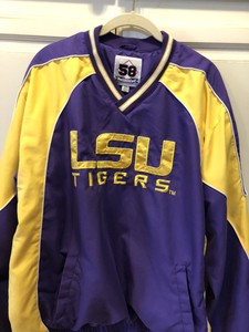 lsu pullover windbreaker