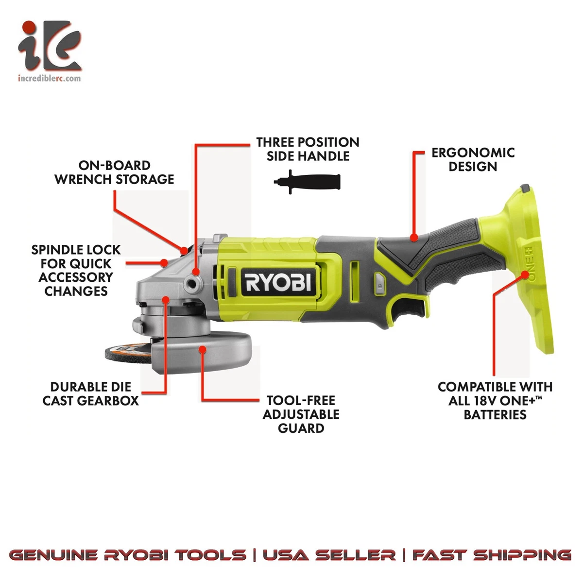 Ryobi grinder sale 18v