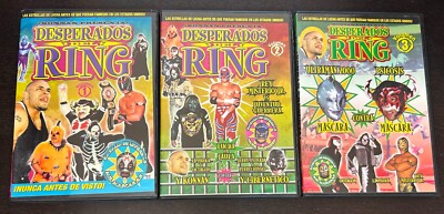 DESPERADOS DEL RING Lucha Libre -- Volume 1 2 3 DVD 2005 -- Konnan Rey Mysterio