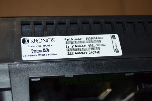 Kronos 8602004-001 Serie 4500 Digitale Zeituhr *WIE BESEHEN* - Bild 5 von 5