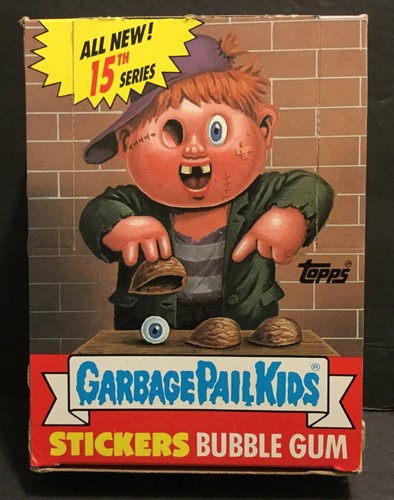 1988 Garbage Pail Kids Series 15 Empty Box with 48 Clean / Fresh Wrappers SkuP - Picture 3 of 8