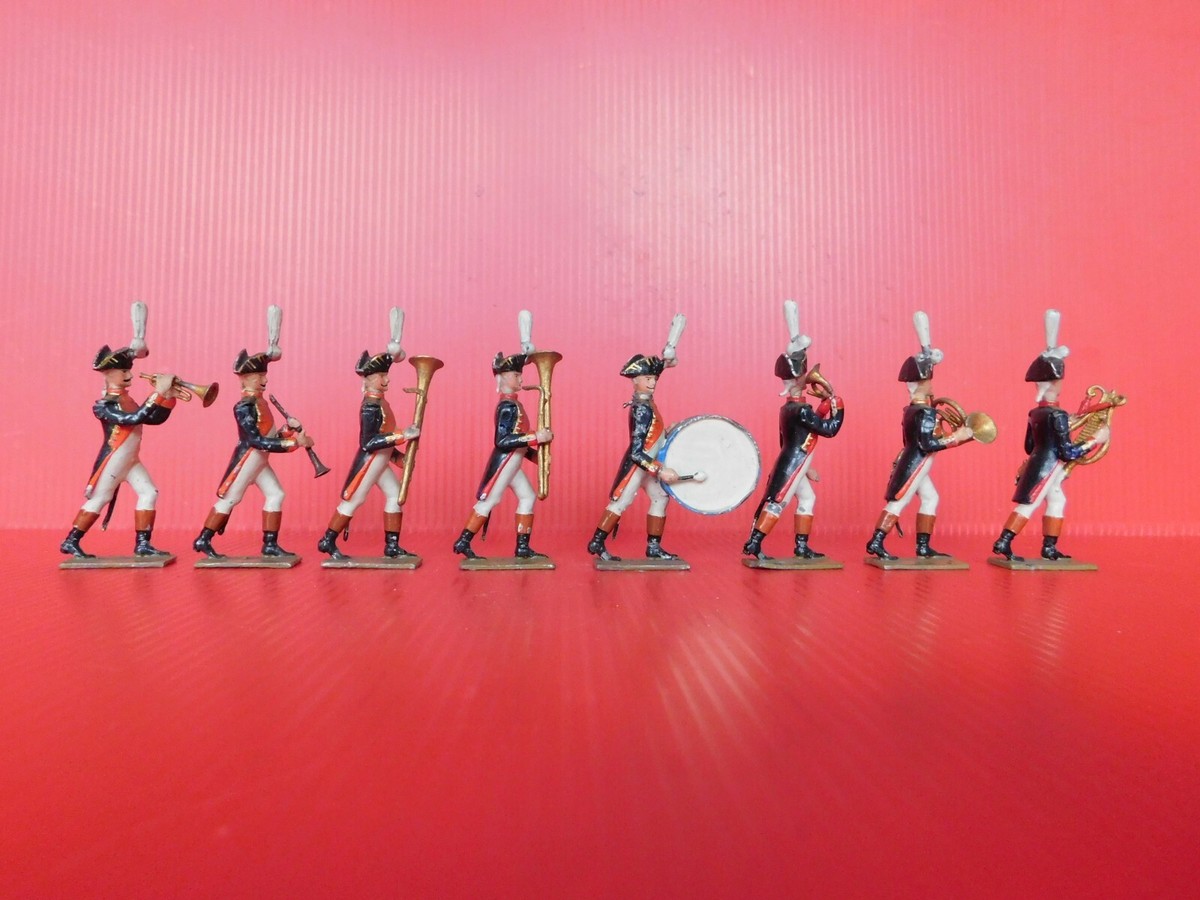 LUCOTTE Old Of 1er Empire: Rare And Bel Set Musicians to the Of Parade