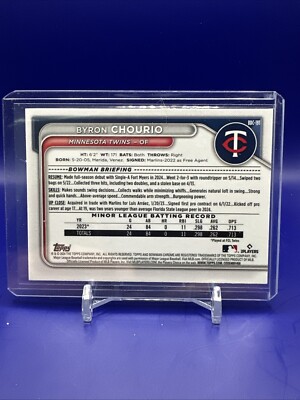 2024 Bowman Draft Byron Chourio /200 Speckle Refractor #BDC-191