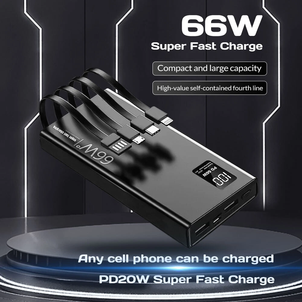 70,000mAh 120W Fast Charging Power Bank for Phones
