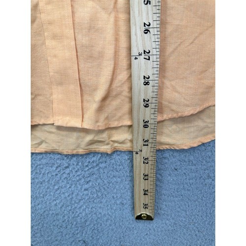 Jos. A. Bank Shirt Adult Medium Yellow Travelers Collection Linen Button Up Mens - Picture 9 of 10