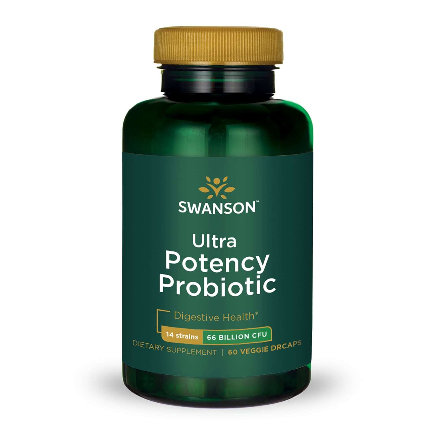Овощные капсулы с пробиотиками Swanson Ultra Potency 66 миллиардов КОЕ 60 штук 7190₽