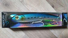 Jerk Big Game Marlin Tuna Wahoo LURE 125gr 180mm Hook 6/0 Blue