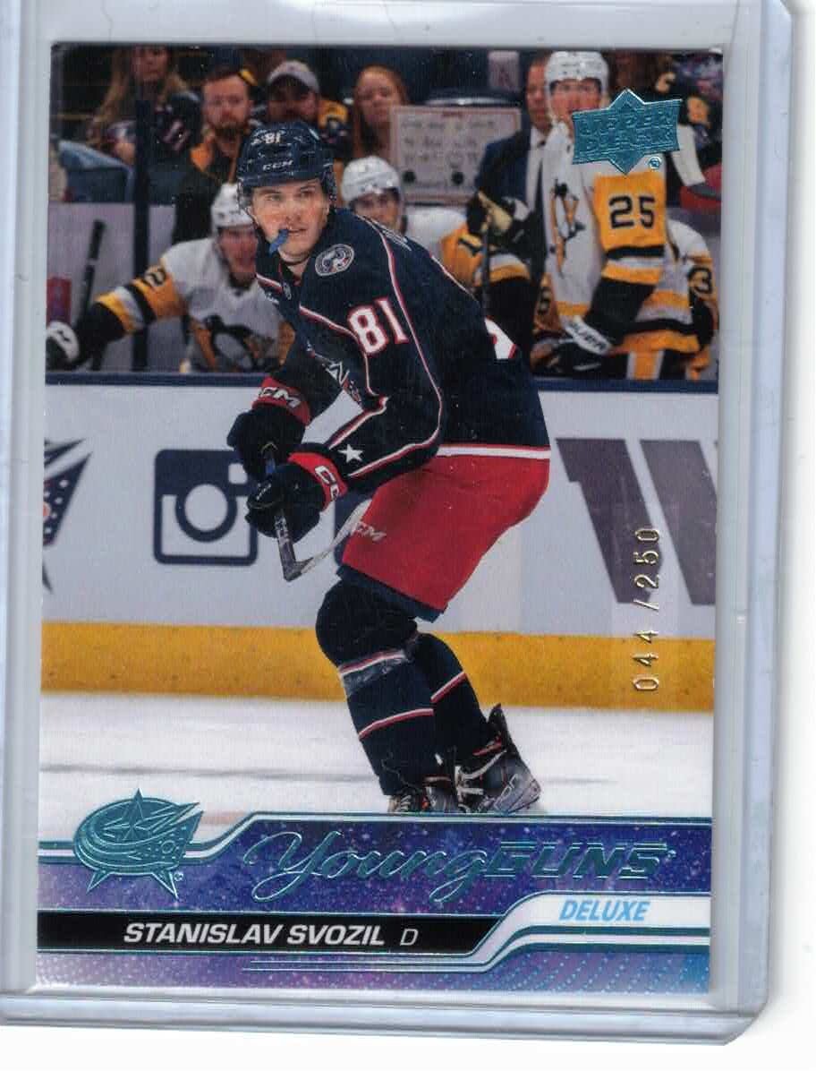 2023-24 Stanislav Svozil Upper Deck Series 2 Young Guns Deluxe /250 RC #461
