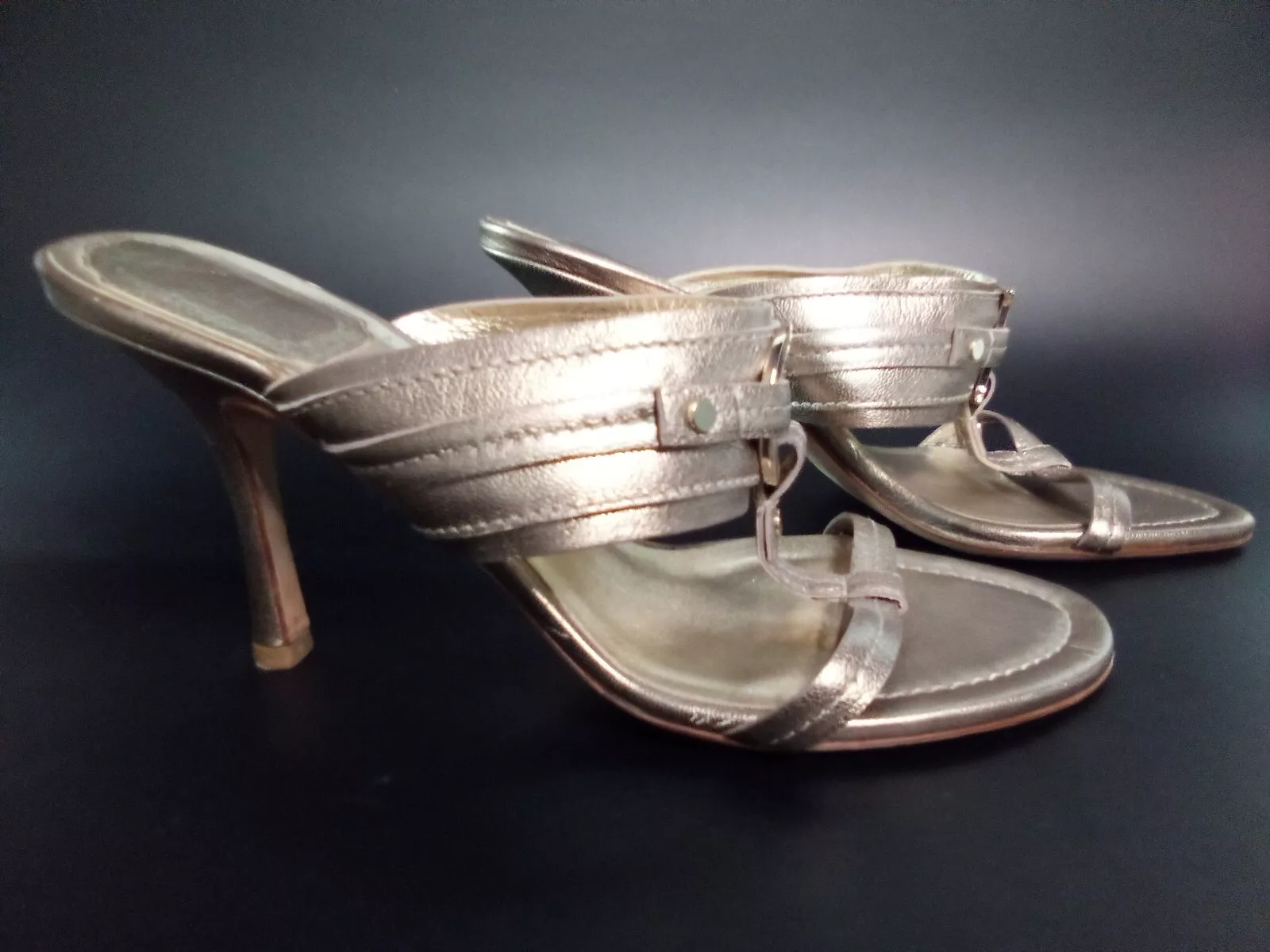 Talons string or Christian Dior   Taille 38   EXCELLENT ÉTAT !!! 