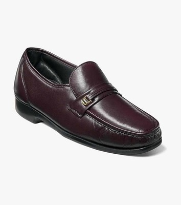 Florsheim Riva Mens Moc Toe Bit Loafer New in Box - Pick Size Burgundy/Black