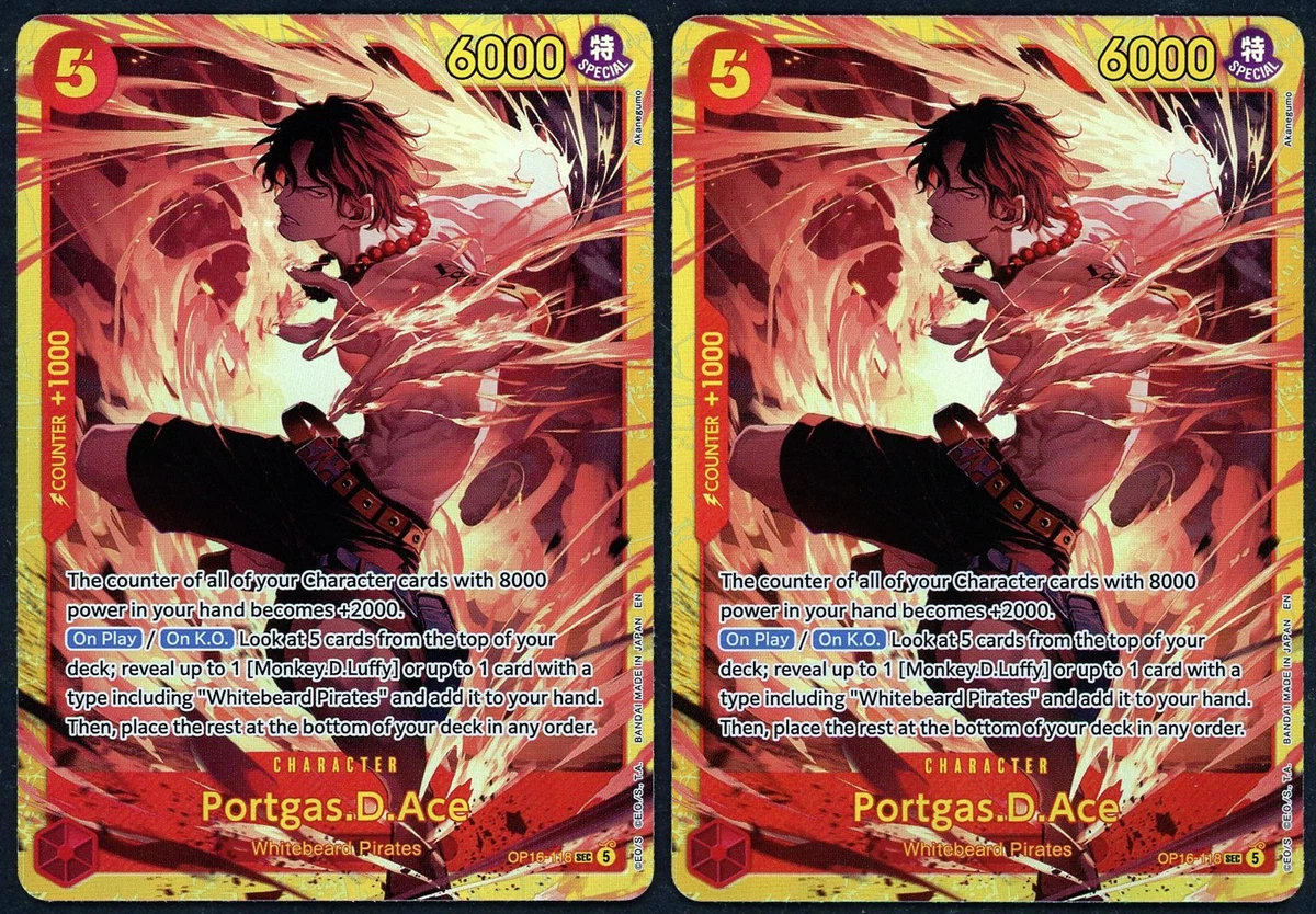 25+ Portgas.D.Ace OP16-118 The Time of Battle for sale | Updated