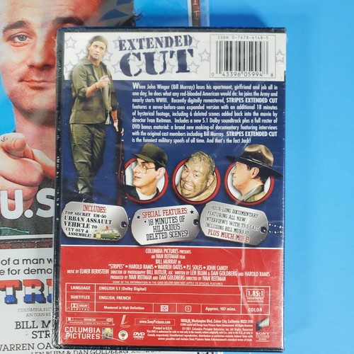 Stripes DVD + 8"x12" Movie Poster Tin Sign Bill Murray John Candy -NEW SEALED- - Picture 4 of 8