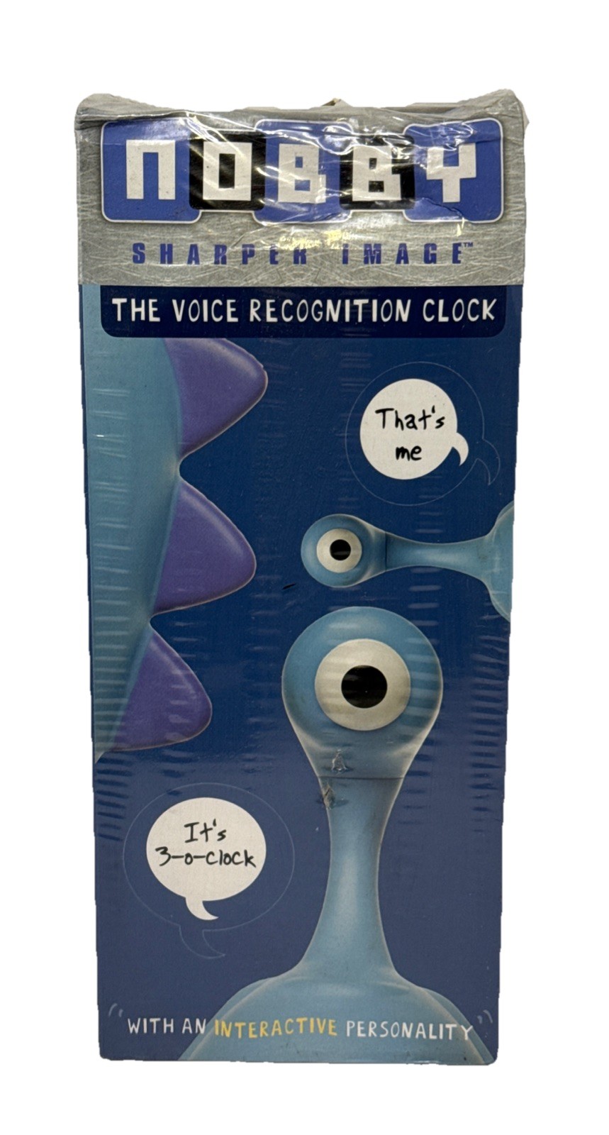 Sharper Image Nobby Voice Recognition Alarm Clock Interactive Personality