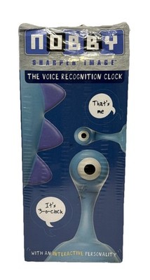 Sharper Image Nobby Voice Recognition Alarm Clock Interactive Personality