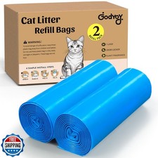 Cat Litter Refill Bags Compatible with Genie Easy Roll Litter Bin, Long Lasti