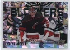 2022-23 Upper Deck Allure Blockers Green 32/99 Frederik Andersen #BL-28 1s10