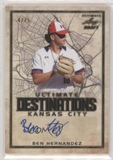 2020 Leaf Ultimate Draft Destinations Gold 4/75 Ben Hernandez #UD-BH1 Auto 1u6