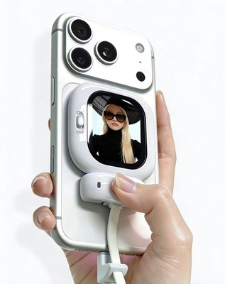 CYNOVA Founist Wireless Selfie Display for iPhone 17, Magnetic Rear Camera Monit