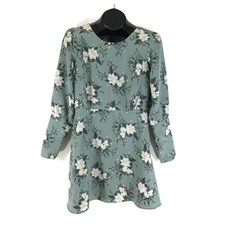 Free People Sage Floral Parker Dress Women's Size 4 Mini Long Sleeve Spring