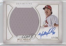 2019 Topps Definitive Collection Base Relic 17/35 Miles Mikolas Auto 0t2
