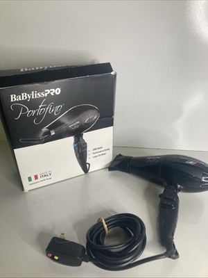BaBylissPRO Nano Titanium Italian Portofino Hair Dryer - 2000 Watts - Black