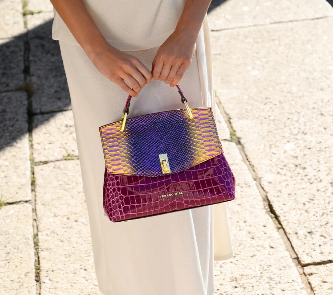 Crocodile Purple Bags & Handbags for Women for sale | eBay