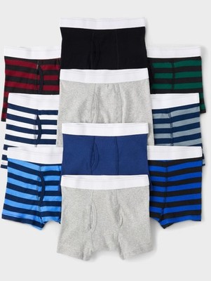 100% Cotton Children's Place Boy's Boxer Brief, Pack Of Ten,  XX-Large (16) NWT