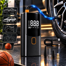 Portable Tire Inflator Air Compressor 150 Psi Digital For Car Motorcycle Ball