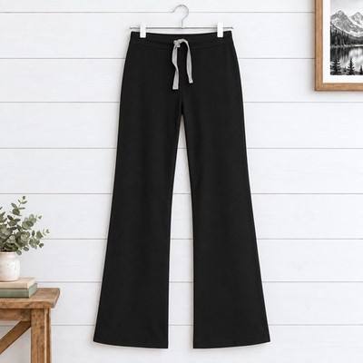 Figs Woman s Black Wide/Straight Leg Scrub Bottoms Size Small EUC
