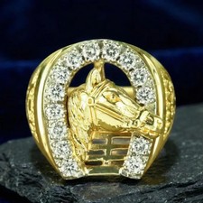 Horseshoe gold plated Ring | Lucky Good Luck Jewelry