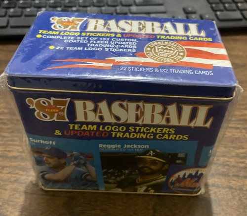 1987 Fleer Update Glossy Baseball Complete Factory Set Sealed Tin Mint MADDUX