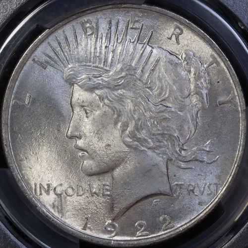 1922 Peace Dollar PCGS MS65 VAM 5C TDR Eroded Face, TOP 50 VAM, Free Shipping