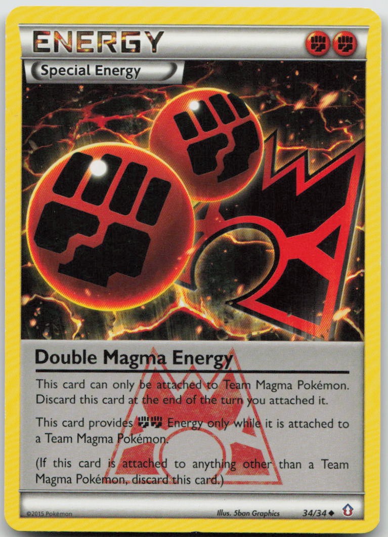 Double Magma Energy Uncommon Double Crisis 34/34 LP