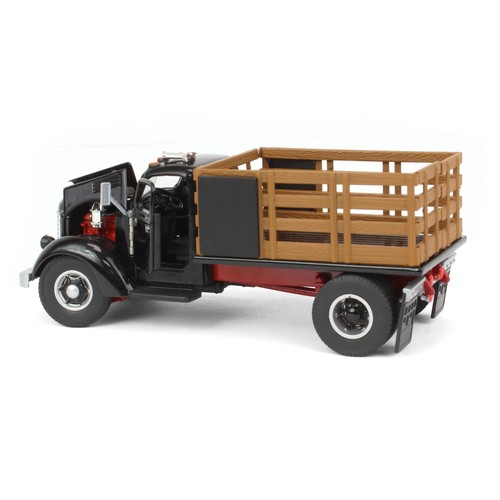 Spec Cast 1/50 Black International KB 8 Truck with Stake Bed 39512 - Picture 4 of 5