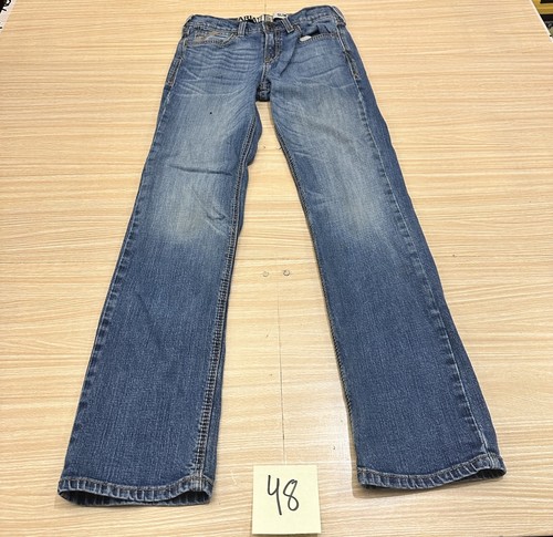Ariat B5 Slim Bootcut Blue Denim Jeans Youth Boys Size 14 Western Rodeo Cowboy