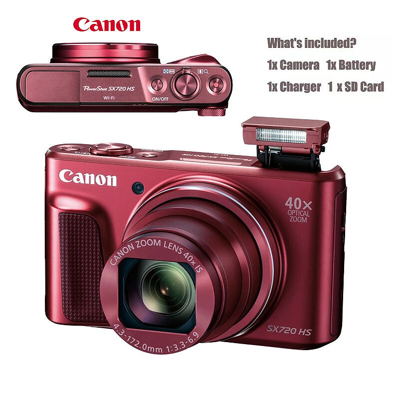Canon PowerShot SX720 HS 20.3MP 40X Zoom Compact Digital Camera